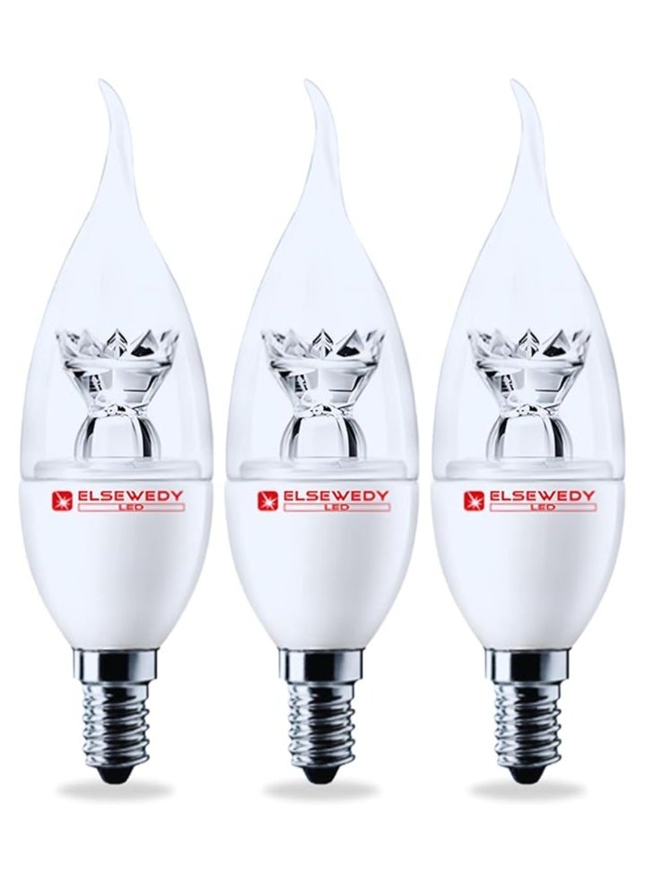 El Sewedy El Sewedy LED bulbs 6 watt - White Lighting - 3 Pieces 
