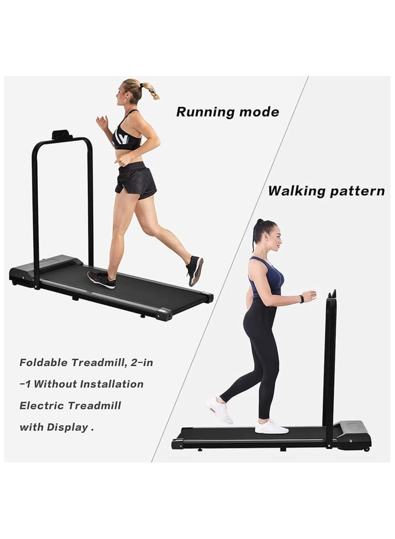 WAKYME Walking Pad Under Desk Treadmill Treadmills for Home 2 in 1 Walking Machine Portable Folding Electric Motorized Walking and Jogging Machine for Home and Office Workout with Remote Control LED Display - Image 5