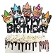 umoni Cat Happy Birthday Cake Topper Cat Theme Party Cake Decoration for Meow Kitty Cat Birthday Party Baby Shower Supplies - Image 3
