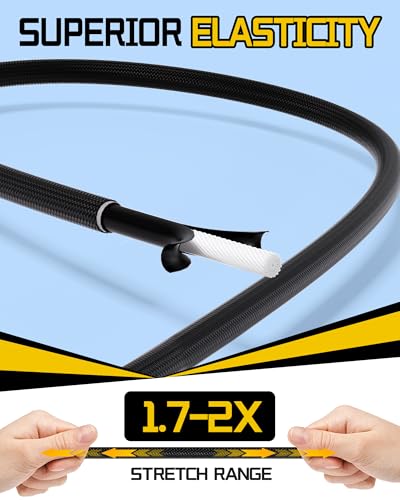 LuckyStraps 8 Pcs 48 Inch Adjustable Carabiner Bungee Cords with Hooks, Easy to Adjust from 7" to 48", Black Bungee Straps with UV-Resistance & Superior Elasticity for Cargo, Bike, Luggage, Carts, Truck, etc - Image 4