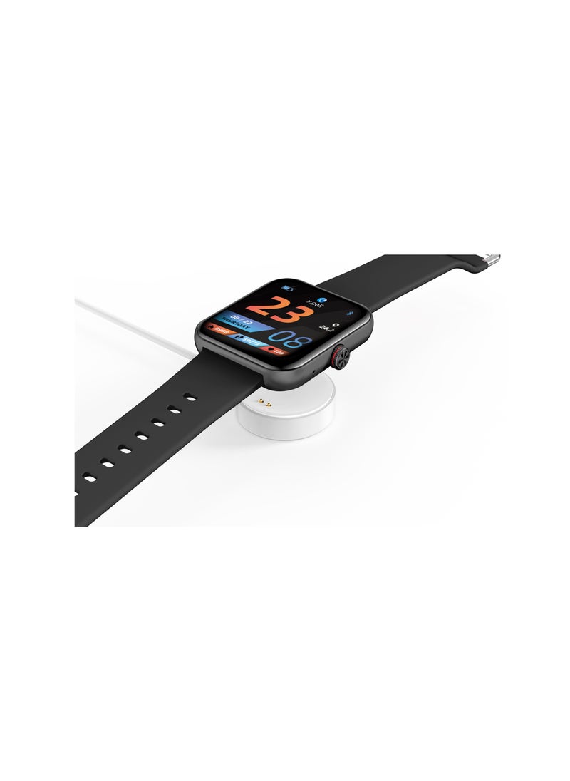 Xcell - Xcell G5 Talk Smart watch, Heart Rate/Blood Pressure/Oxygen Level Monitoring, Receive & Make Calls,Water Resistance: IP67, 1 Week Battery Life, Compatibility: IOS/Android- Black - Image 1
