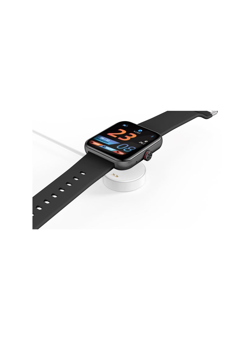 Xcell - Xcell G5 Talk Smart watch, Heart Rate/Blood Pressure/Oxygen Level Monitoring, Receive & Make Calls,Water Resistance: IP67, 1 Week Battery Life, Compatibility: IOS/Android- Black - Image 1
