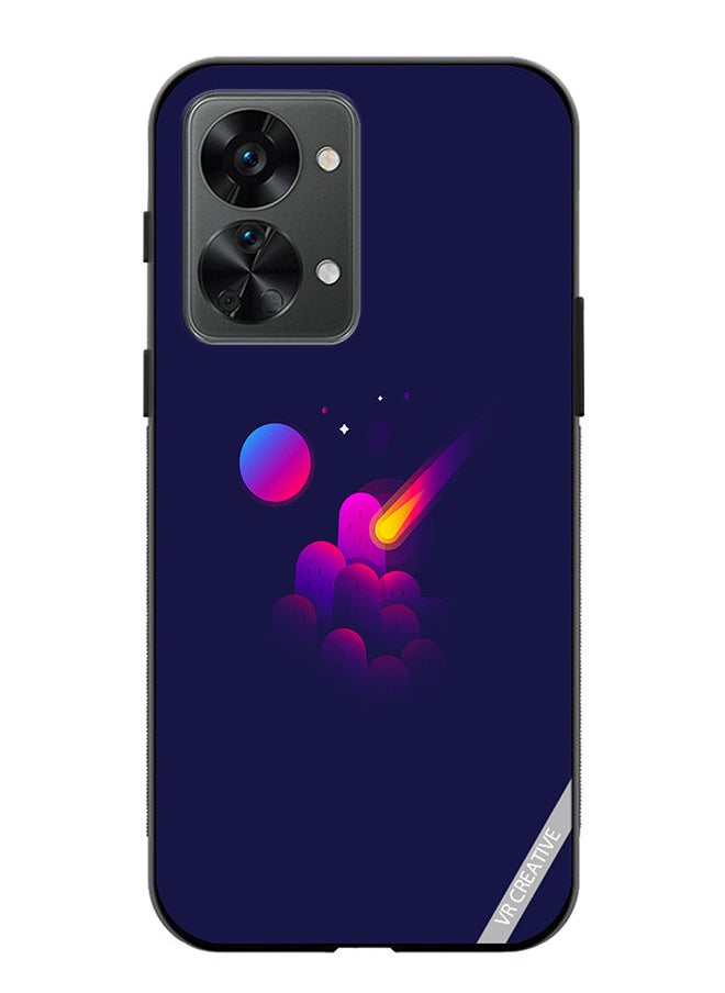 VR CREATIVE - Protective Case Cover For OnePlus Nord 2T Space Minimalist Design Multicolour - Image 1
