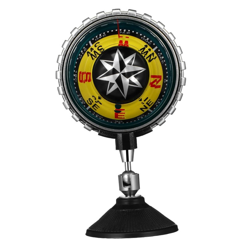 Car Dashboard Compass with Suction Cup Mount for Vehicles and Boats Accurate Navigation Tool for Outdoor Adventures - Image 2