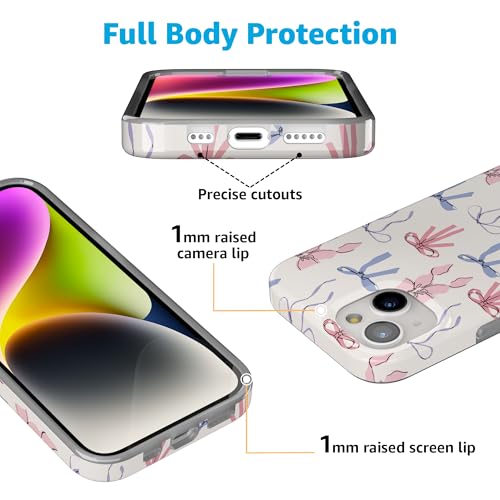 Casely iPhone 15 Case | Coquette Girlie | Pastel Bows | Compatible with MagSafe | Classic Ultra Slim Design - Image 2