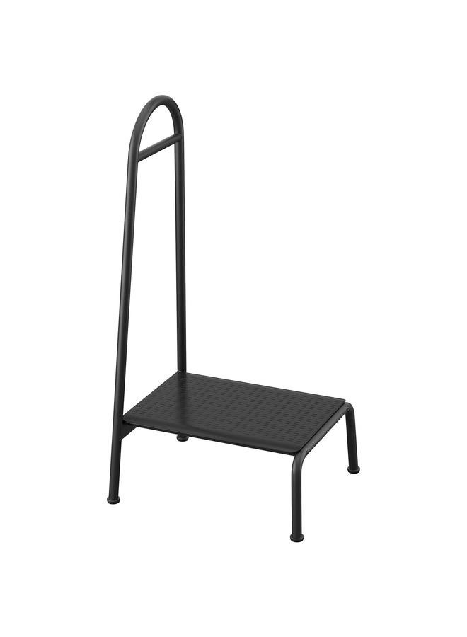 erorex Step Stool With Handrail, Anthracite - Image 1