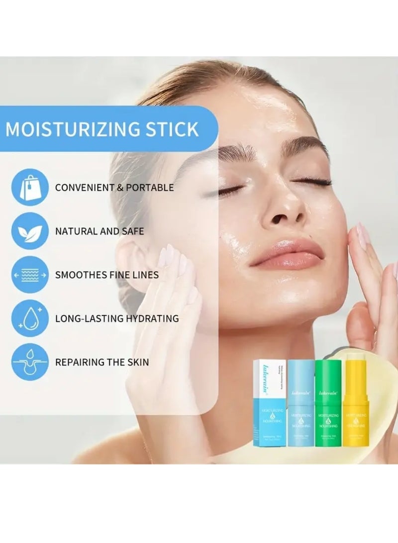 lakerain Moisturizing and Nourishing Cream Stick Multi Balm Facial Moisturizer Stick Balm Under Eye Cream Face Balm Stick for Hydrating and Smoothing Dry Skin Moisturizing Day and Night Stick - Image 5
