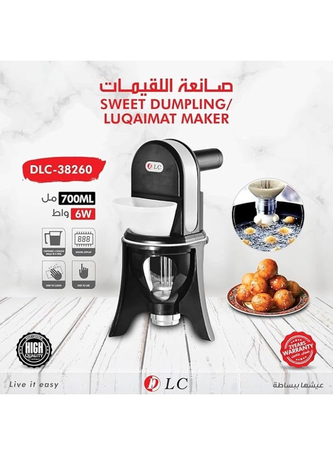 LC DLC Sweet Dumpling & Luqaimat Maker 700ml – Digital Display, Low Power 6W, Easy Operation, Compact Design, Black DLC-38260 - Image 4