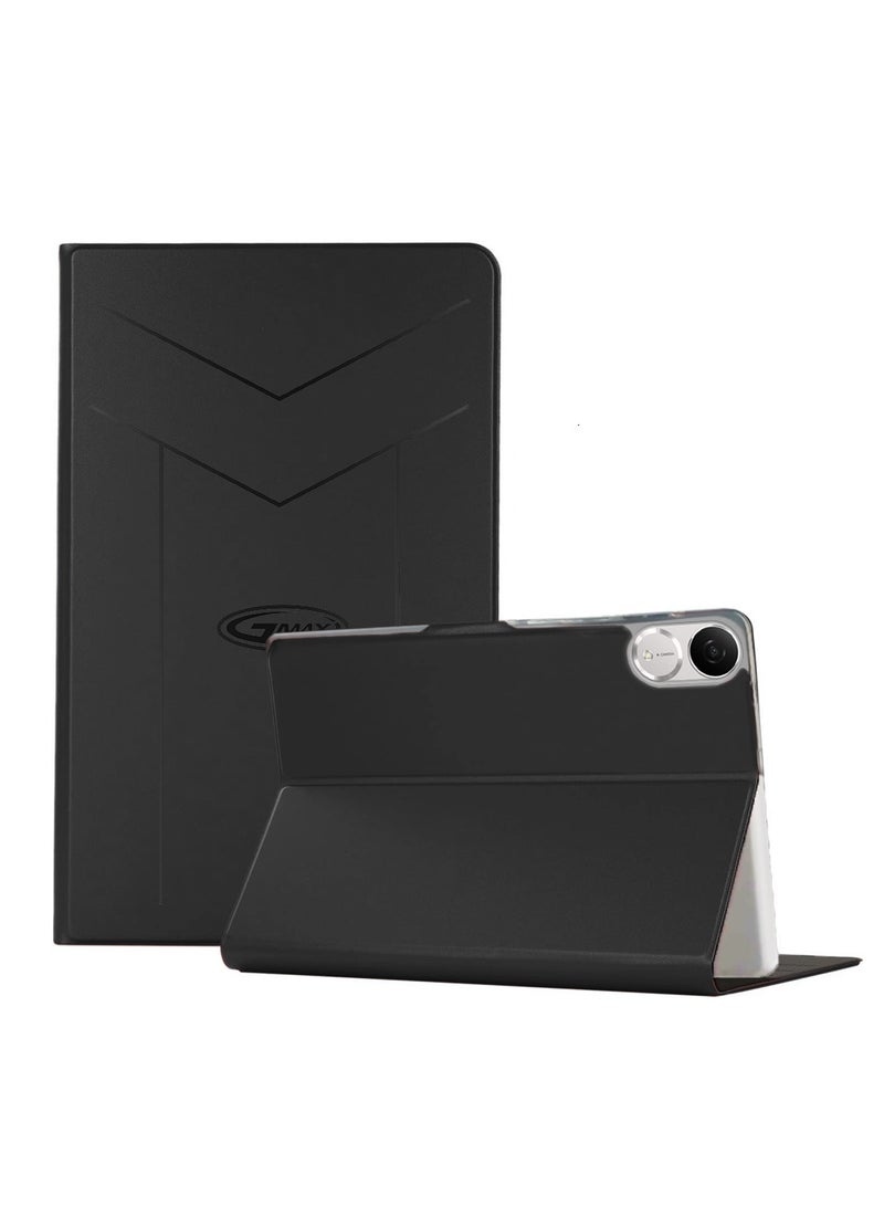 GMAX Honor Pad V9 11.5 4G 2024 (11.5 inches) PU Leather Magnetic Closure Flip Case Cover (TCFPSR) - Black - Image 1