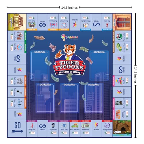Popcorn Games & Puzzles Popcorn Board, Card and Dice Game for Kids, Decision Making Learning Games for Age 8, 9, 10+ Boys and Girls, Educational Brain Toy, Tiger Tycoons Fun and Creative Activity with Family and Friends - Image 2