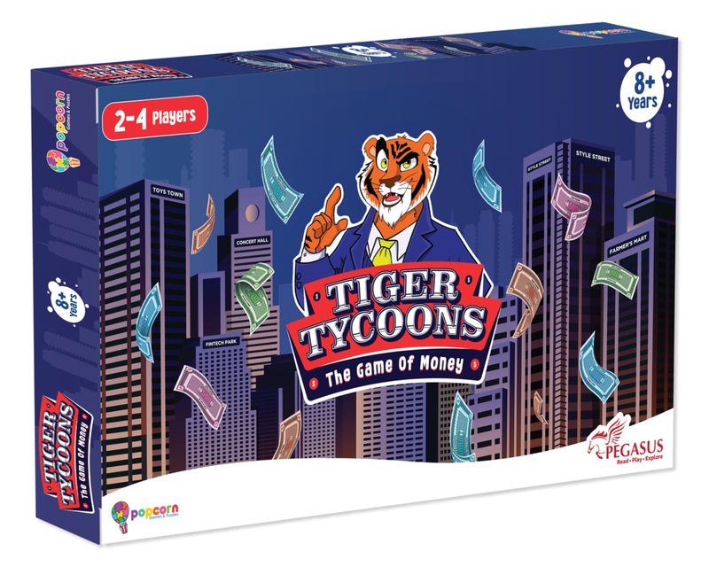 Popcorn Games & Puzzles Popcorn Board, Card and Dice Game for Kids, Decision Making Learning Games for Age 8, 9, 10+ Boys and Girls, Educational Brain Toy, Tiger Tycoons Fun and Creative Activity with Family and Friends - Image 3