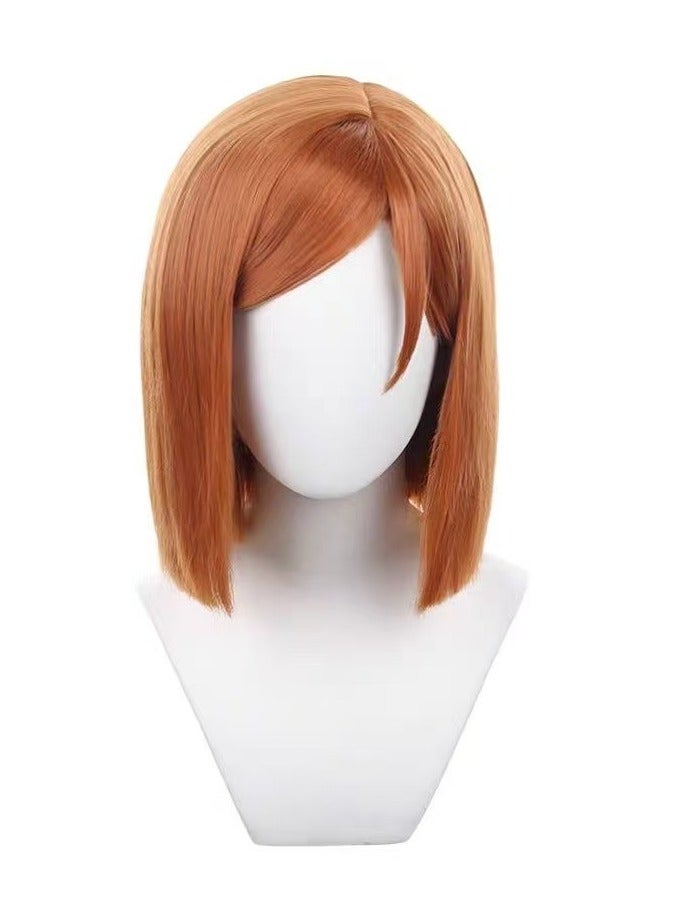 general Nobara Kugisaki Cosplay Wig Jujutsu Kaisen Anime Character High Temperature Fiber for Halloween Role Play - Image 1