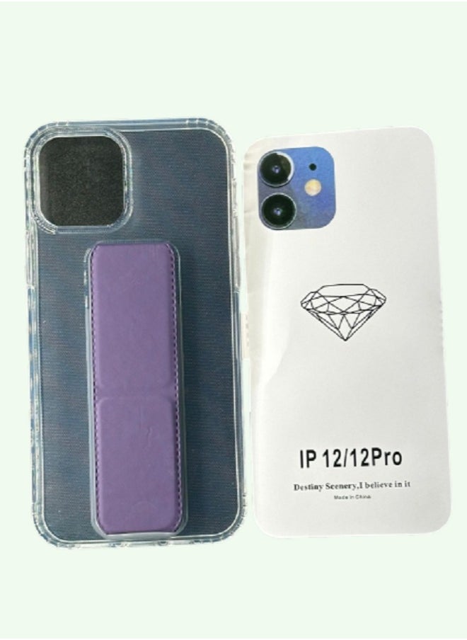 Undefined Transparent IPhone 12 Back Cover With Handle  - Image 1
