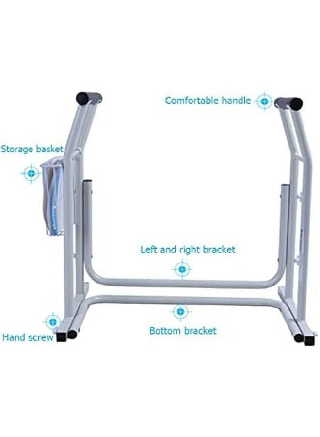 X Vision Stand Alone Portable Bathroom Toilet Safety Handrail For Elderly, Handicap - Image 4