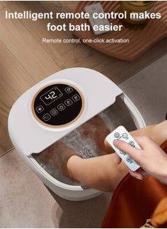 Bukela Foot Spa Electric Rotary Massage, Foot Bath with Heat, Bubble, Remote, and 24 Motorized Shiatsu Massage Balls  - Image 3