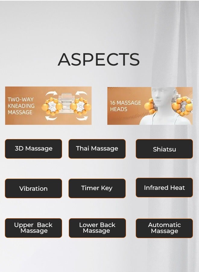 Zero Beyond Wellness ZERO HEALTHCARE Lumboluxe Mobile Seat Massager Back, Shoulder & Neck Massager with Multi Massage Mode, Heat & Vibration Seat Therapy for Back Pain - Image 3