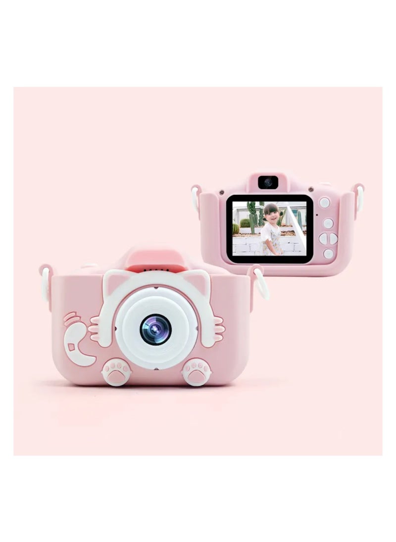 Kids Camera for Girls and Boys, Kids Digital Dual Camera 20MP Video Camcorder Anti-Drop Children Cartoon Selfie Camera, Camera for Kids with Games, Birthday Gift,32 gb mamory card supported  - Image 4