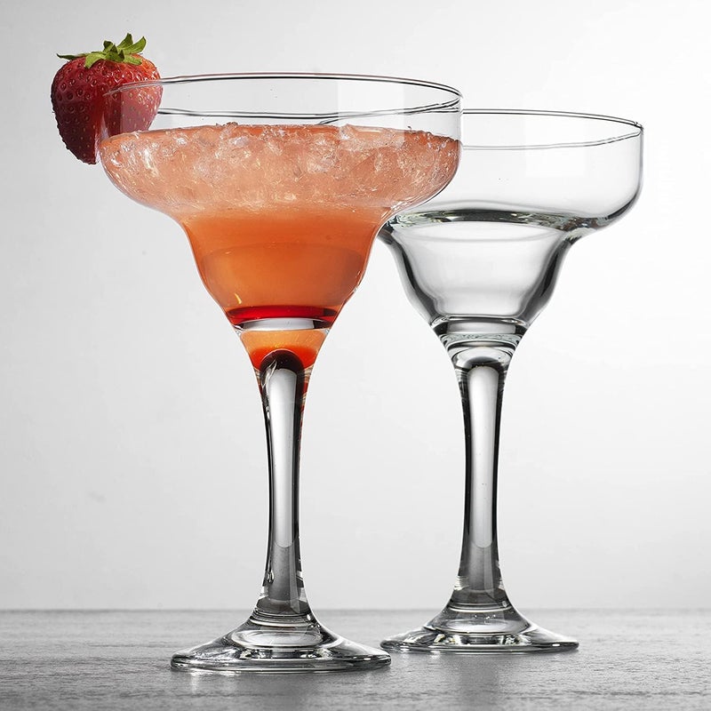 YZM YZM Margarita Glasses Margarita Cocktail Glasses 200 ml Clear Daiquiri Glasses for Parties Classic Cocktail Drinking Glasses for Frozen Drinks ClearSAT of 4  - Image 4