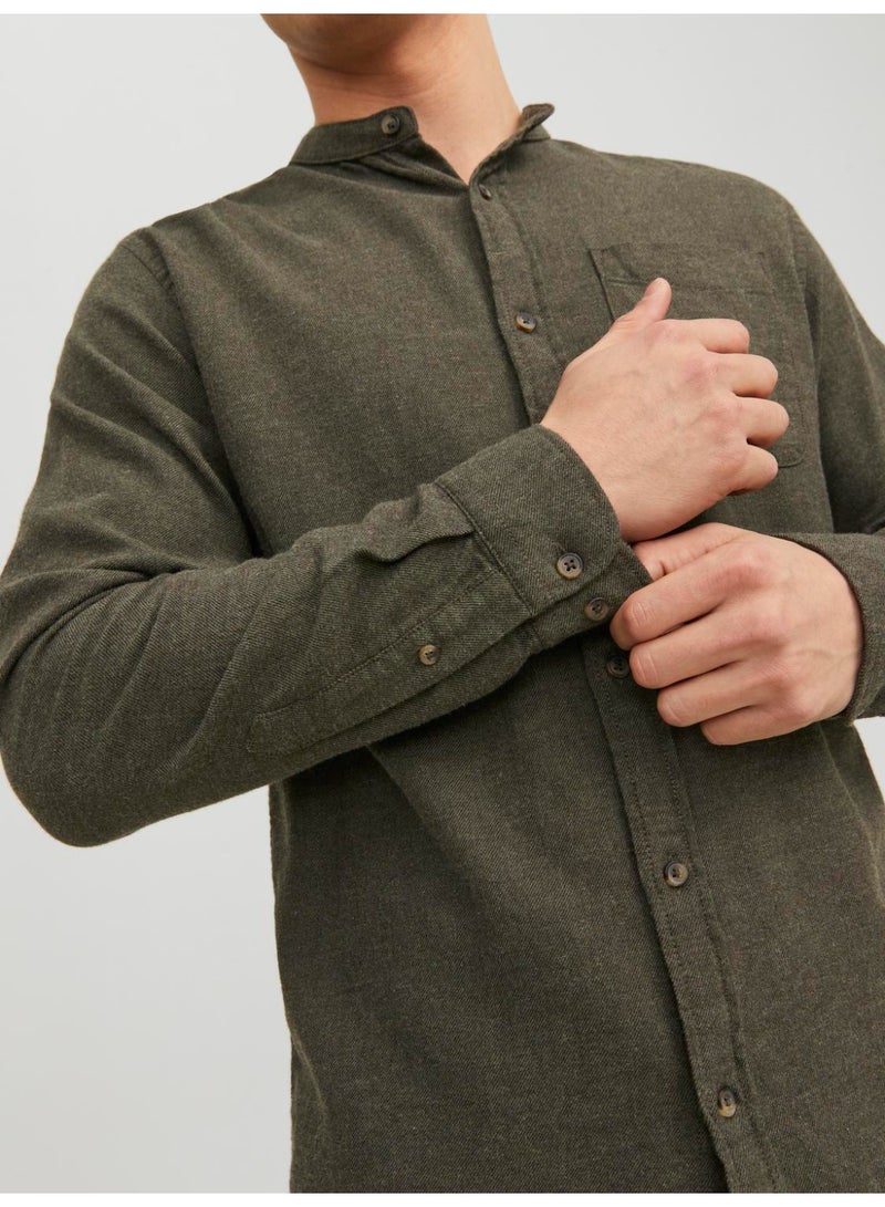 JACK & JONES Jjeband Melange Shirt Ls Noos  - Image 3