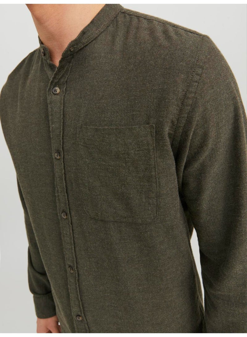 JACK & JONES Jjeband Melange Shirt Ls Noos  - Image 4