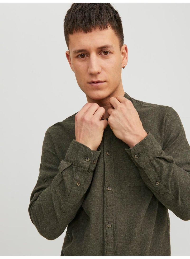 JACK & JONES Jjeband Melange Shirt Ls Noos  - Image 5