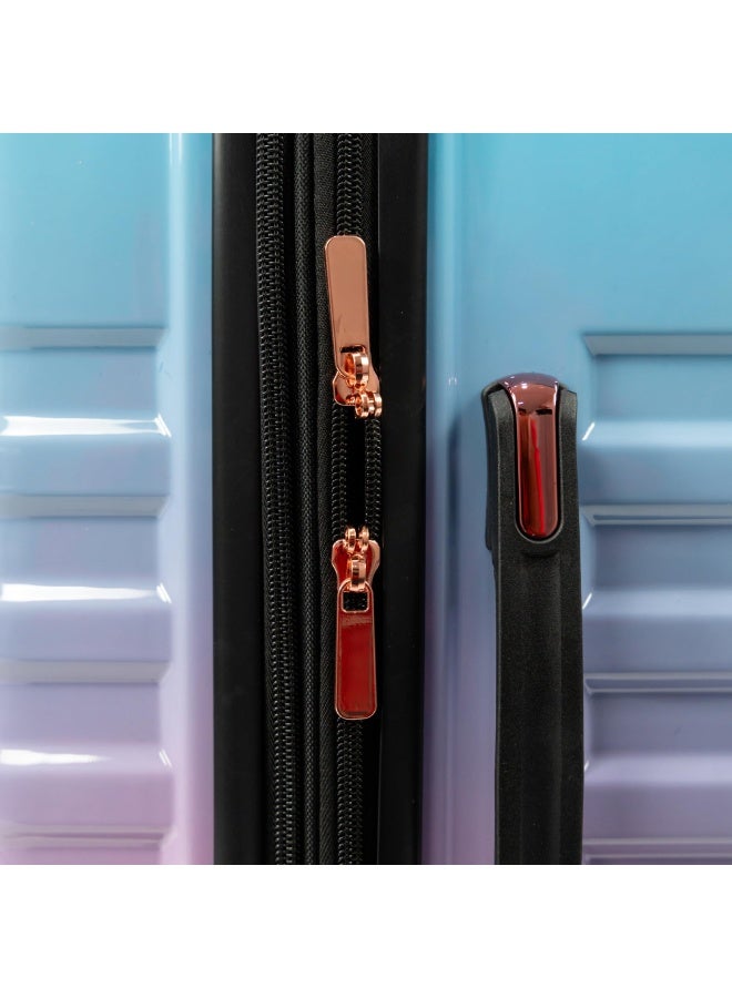 Luggage Sets of 3 Hardside Lightweight Expandable Ultra Durable Polycarbonate Carry On Travel Suitcase Set Pink and Blue Gradient  - Image 4