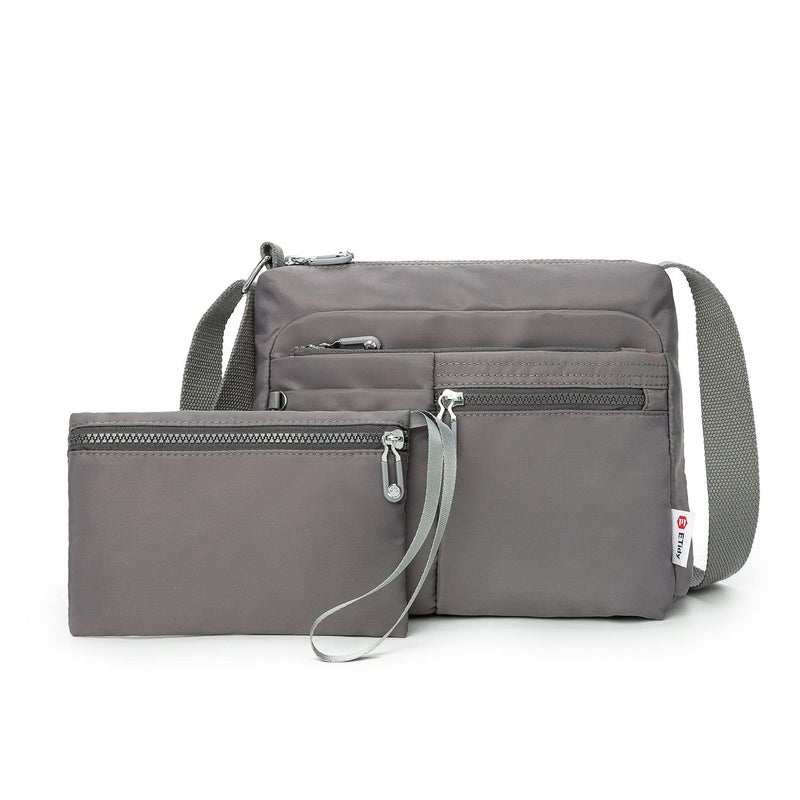 ETidy Crossbody Bag For Women Waterproof Lightweight Casual Shoulder Handbag Purse(Concrete Grey Upgrade - Image 1