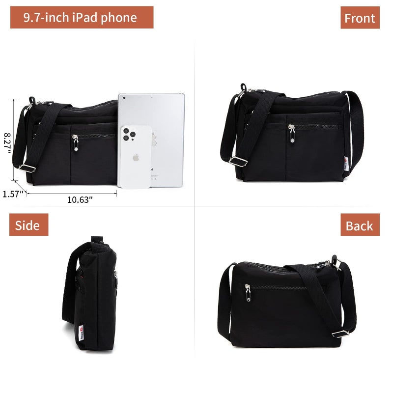 ETidy Crossbody Bag For Women Waterproof Lightweight Casual Shoulder Handbag Purse(Concrete Grey Upgrade - Image 4