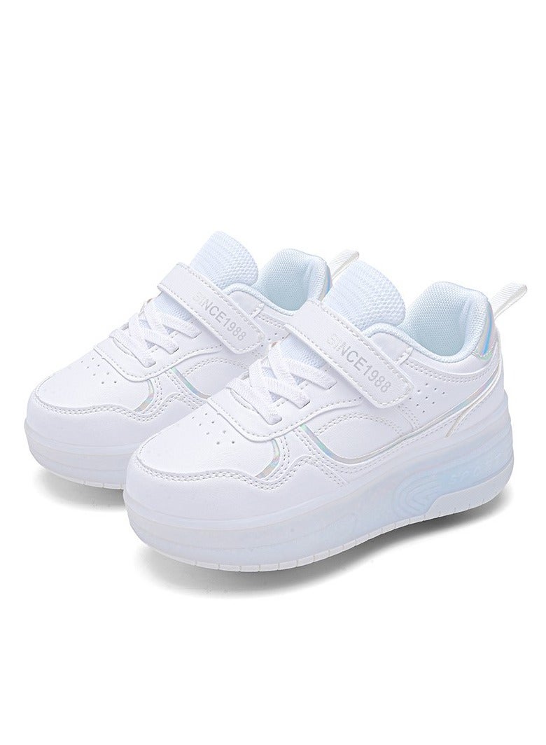 LITTLE ROCKZ LED Flash Light Fashion Shiny Sneaker Skate Heelys Shoes With Wheels And Lightning Sole - Image 4