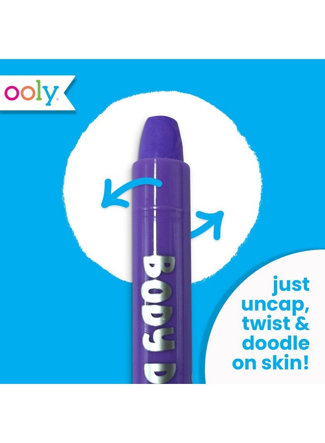 أولي أقلام تلوين للجسم والوجه من أولي للأطفال، 12 لونًا، أقلام تلوين آمنة على البشرة للوجه والجسم، أقلام تلوين ستيك تويست لحفلات الرسم على الوجه، مجموعة رائعة للرسم على الوجه للأطفال - Image 4