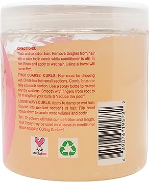 Kinky Curly KinkyCurly Original Curling Custard Natural Styling Gel 8 oz - Image 5