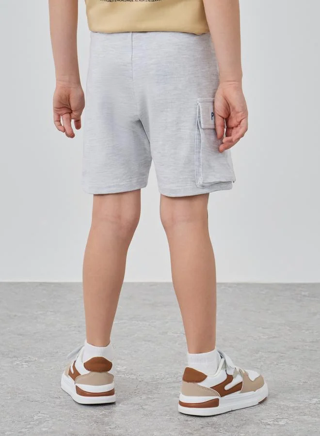 Styli Styli Printed Drawstring Shorts with Pocket Detail
