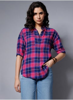 HIGH STAR Boxy Multicolor Shirt for Women  - Image 2