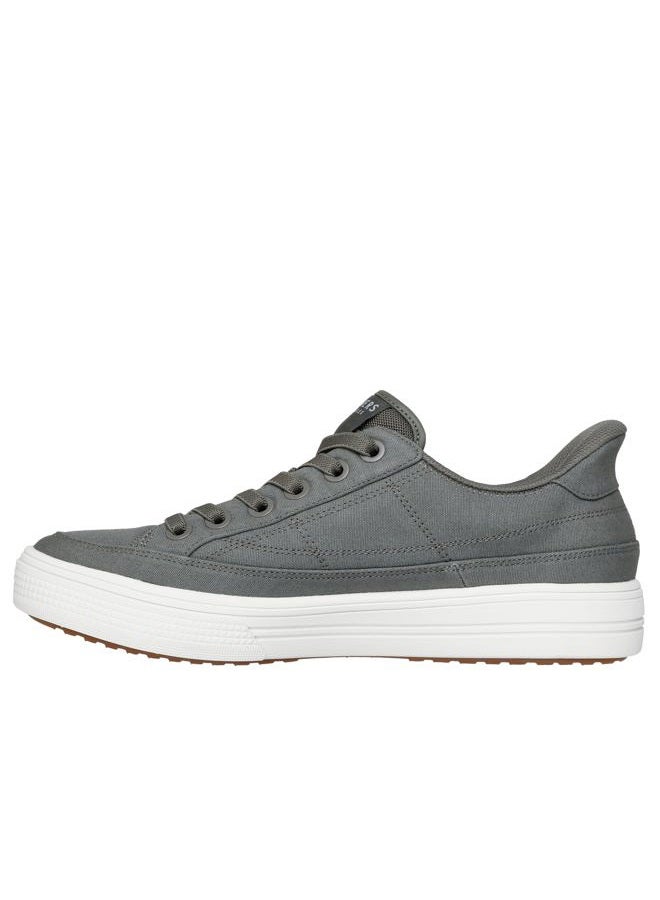 SKECHERS Men's Arch Fit Arcade-See Ya There Hands Free Slip=ins Sneaker, Olive, 45 EU - Image 2