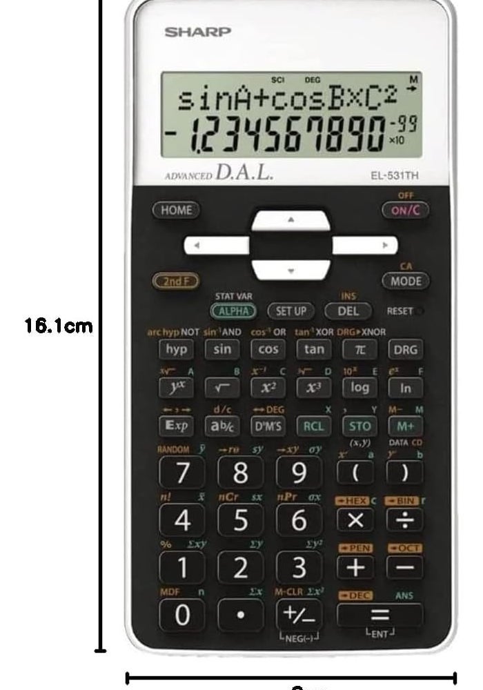 Sharp EL-531TH Scientific Calculator with 273 Functions - Image 3