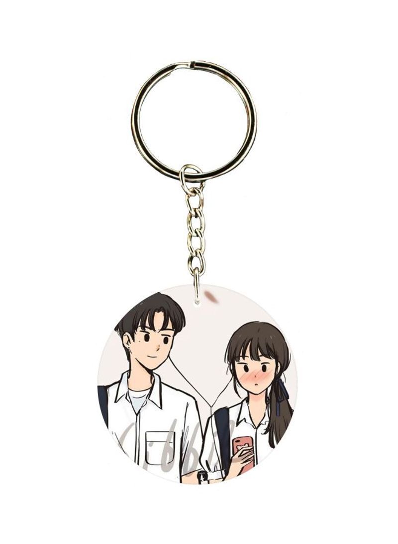 Couple Printed Keychain