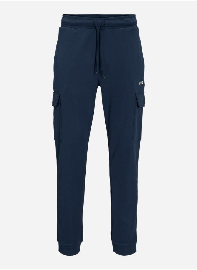 JACK & JONES - Solid Cargo Joggers with Rib Hem - Image 1