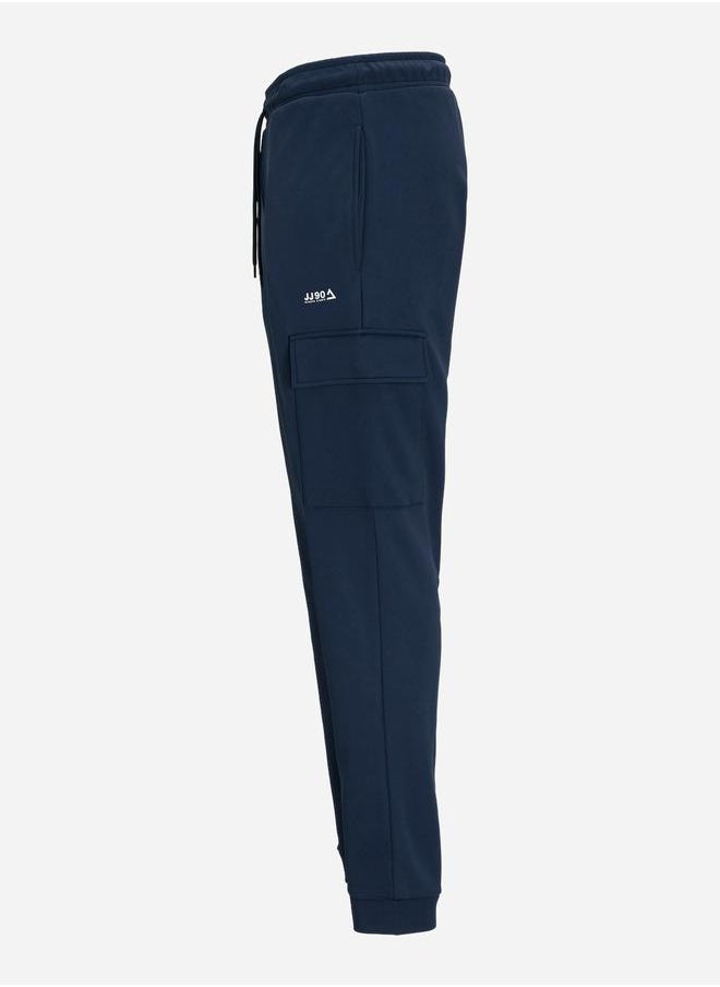 JACK & JONES - Solid Cargo Joggers with Rib Hem - Image 1
