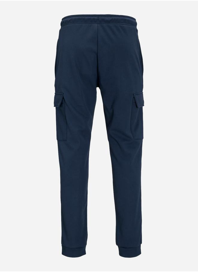 JACK & JONES - Solid Cargo Joggers with Rib Hem - Image 1