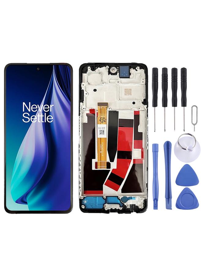 erorex Replacement For OnePlus Nord N30 SE CPH2605 IPS LCD Screen Digitizer Full Assembly with Frame Black - Image 1