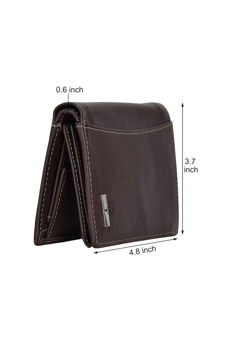 URBANFOREST URBAN FOREST Men's Leather Wallet (UBF130DBR1018, Dark Brown) - Image 2