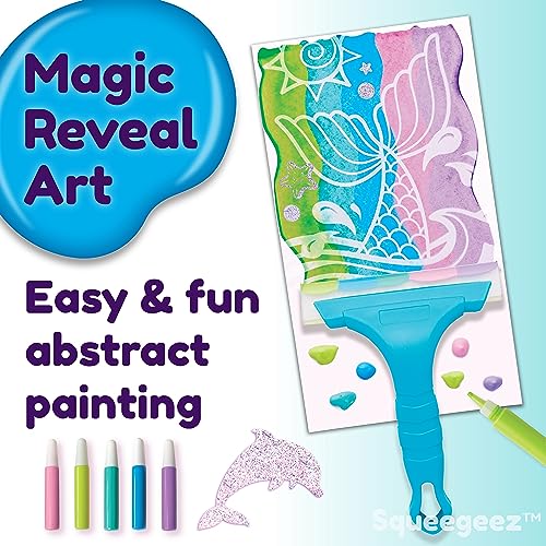 Creativity for Kids Squeegeez Magic Reveal Craft Kit: Mermaid - Dot Painting Art Kits for Kids, Cool Mermaid Gifts for Girls and Boys (Ages 7+) - Image 2