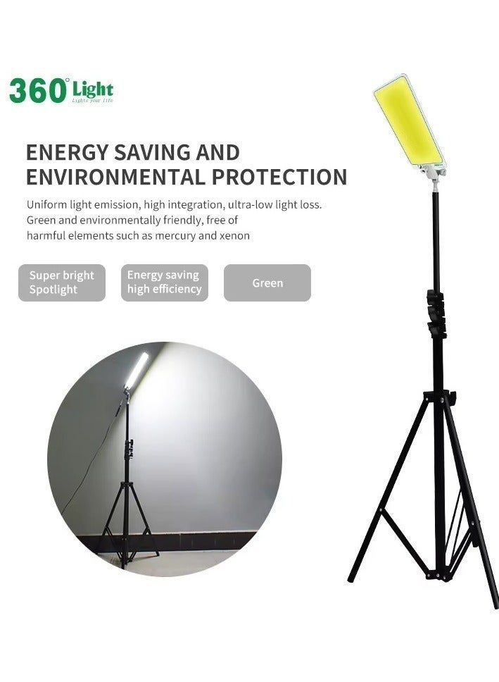 360 Light FR-20 Lightweight Portable Telescopic Rod LED Light 19W 2100LM Remote Control Tripod Fixed COB LED Camplight Light - Image 4