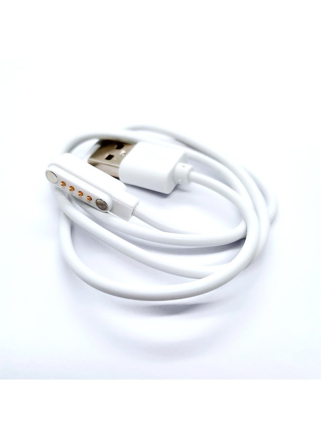 4PIN2.54 Smart Bracelet Data Cable Children's Phone Watch Charging Line Universal 4-pin Magnetic Suction Charging Line-Color:Black  - Image 3