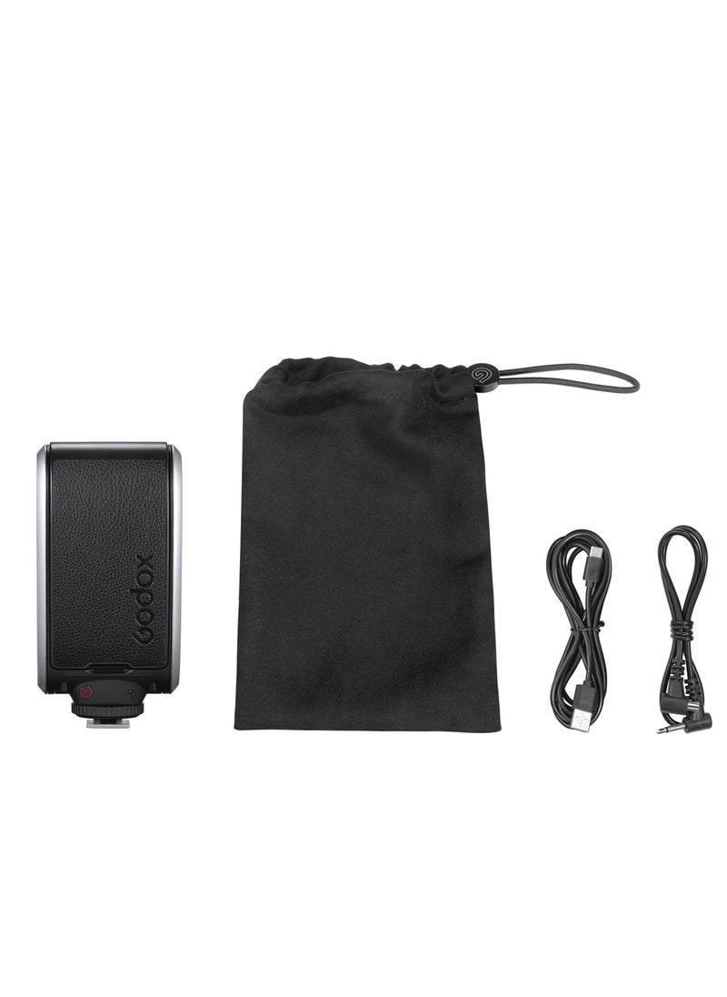 جودوكس فلاش Godox Lux Senior Camera Flash، GN14، درجة حرارة اللون 6000K، أوضاع فلاش تلقائية ويدوية، طاقة فلاش 1/1-1/64، طول بؤري 28 مم، بديل لكاميرات Canon وNikon وSony وFujifilm وOlympus Hot-shoe  - Image 2
