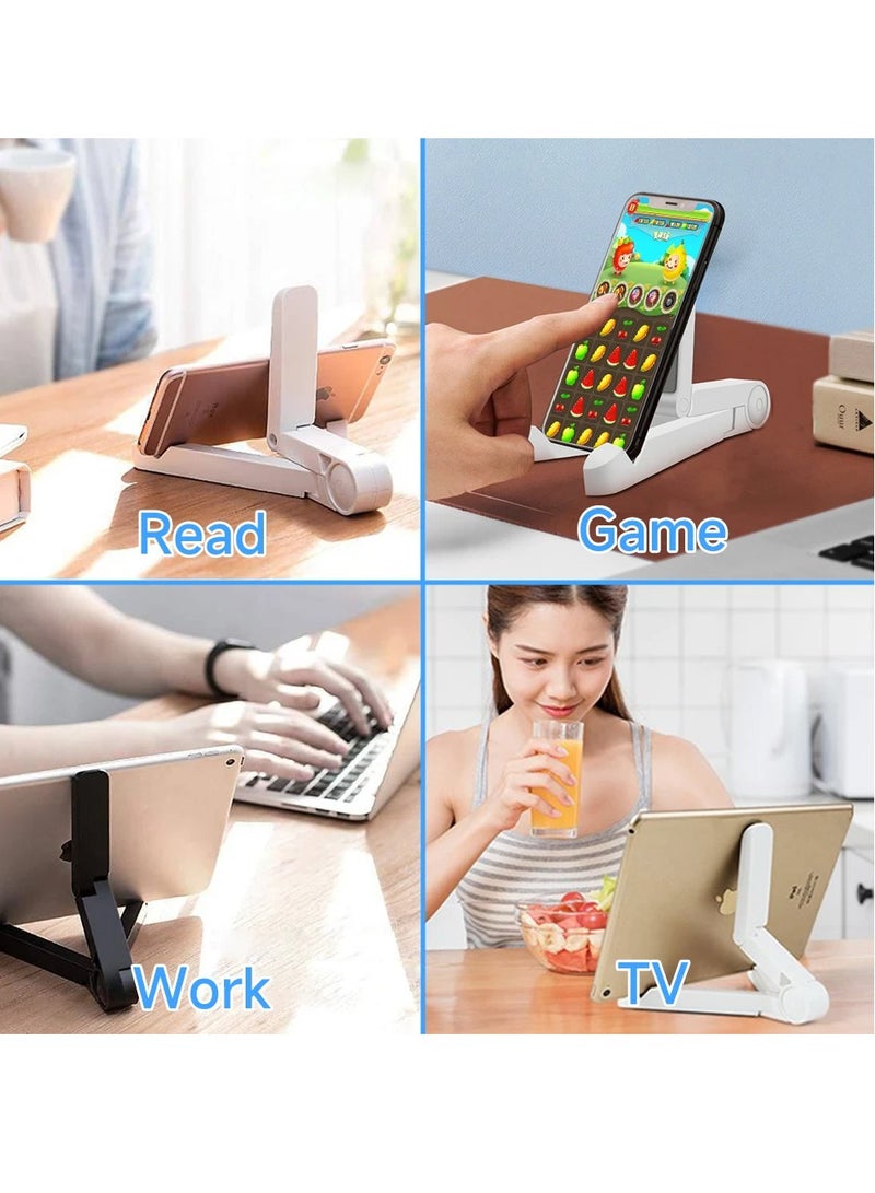 AROAQ Tablet Stand Holder, Triangular Folding Bracket Tablet Holder, Adjustable And Flexible Simple Mobile Phone Holder, Easy To Carry Portable Fixed Tablet Stand For Mobiles And Tablets, (Black) - Image 5