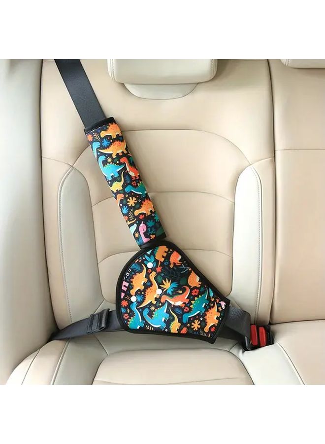 2pcs Colorful Planets Adjustable Car Belts With Anti Choking Protection And Comfortable Pads - Image 1