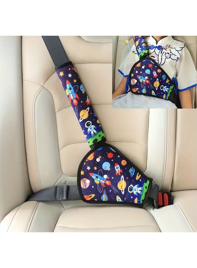 2pcs Colorful Planets Adjustable Car Belts With Anti Choking Protection And Comfortable Pads - Image 2