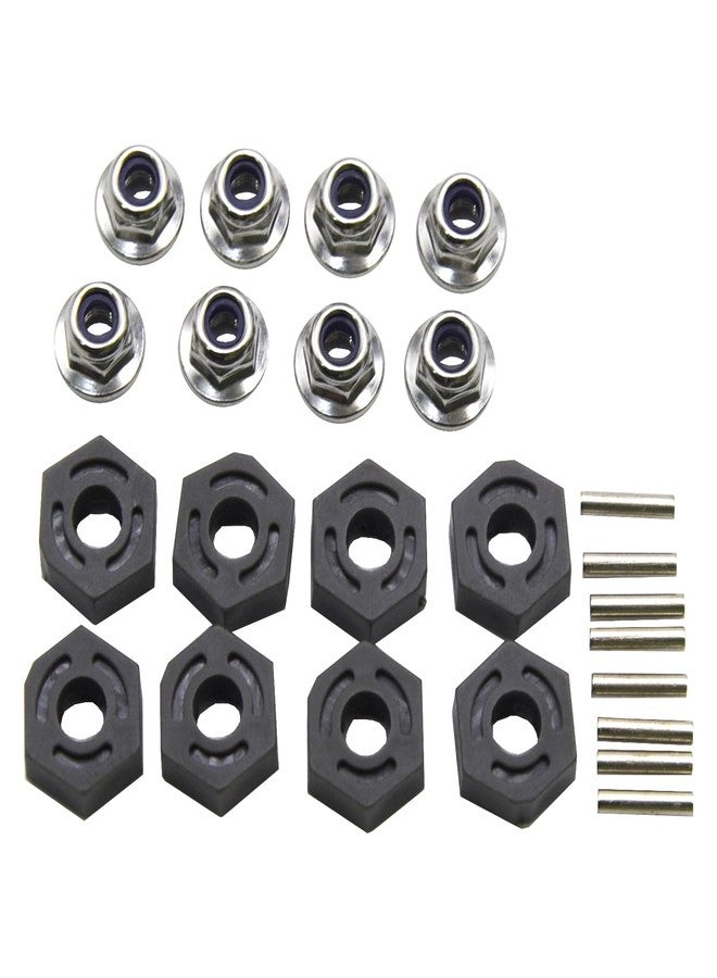 Blomiky 8 Pack 12mm 16440 Wheel Hub Hexes and 8 Pack M20101 Wheel Hex Pins and M40 M4 Wheel Locknuts Spare Parts for 1/10 1/12 1/14 1/16 1/18 Scales RC Truck / 9125 Hex Pin Locknuts 2 - Image 4