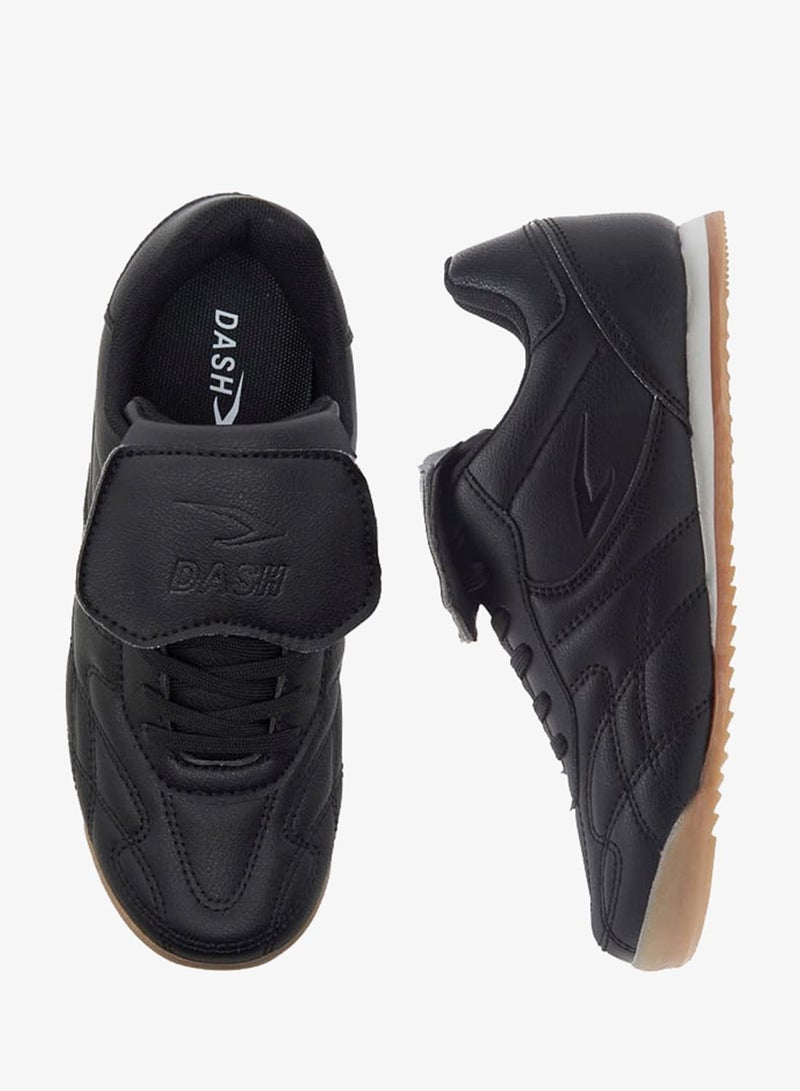 Dash Boys Stitch Detail Sneakers with Lace-Up Closure - Image 3